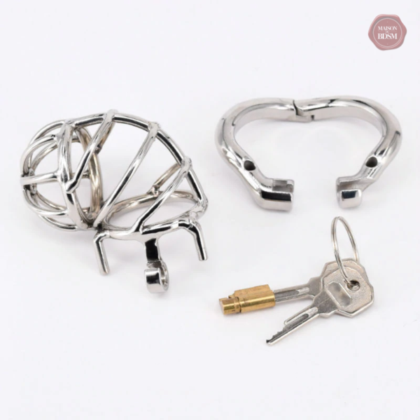 Cage de chasteté homme - finition métal durable