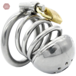 Cage de chasteté homme en acier - Ténèbres L