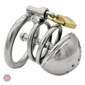Cage de chasteté homme en acier - Ténèbres M