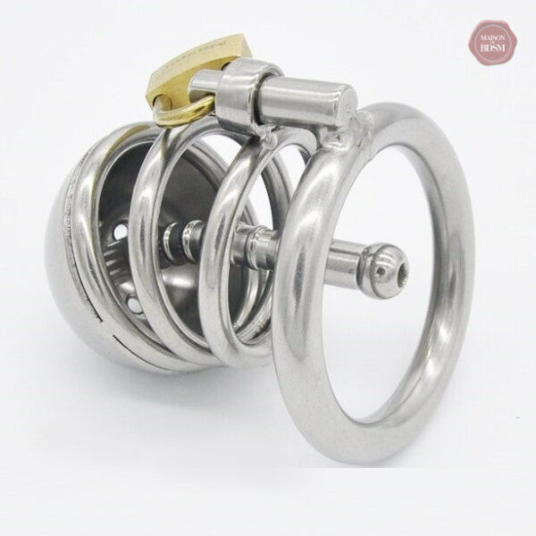 Cage de chasteté en acier, modèle Ténèbres M