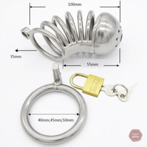 Cage de chasteté en acier pour une expérience intense