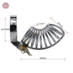 Cage de chasteté métallique pour homme