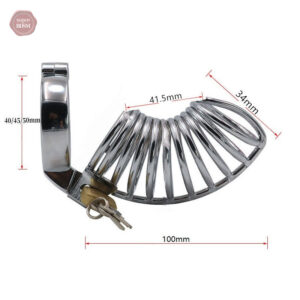 Cage de chasteté métallique pour homme