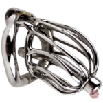 Cage de chasteté homme en métal - The chrome ball