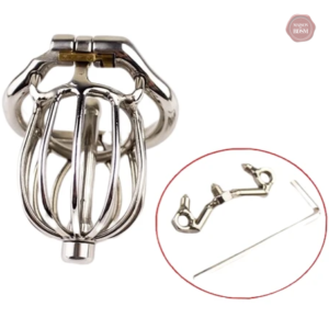 Cage de chasteté durable pour homme - Matériau métallique