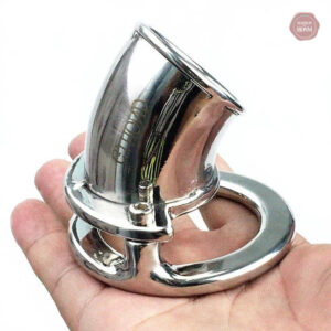 Cage de chasteté en métal pour homme - The Hole S