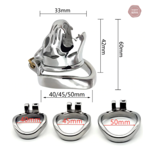 Cage de chasteté en métal pour homme, style Tigre