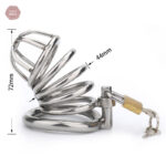 Cage de chasteté métallique pour contrôle masculin
