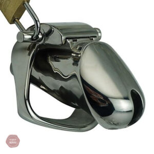 Cage de chasteté homme en métal doré