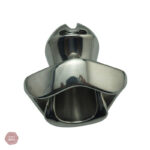 Accessoire de chasteté en métal, design élégant doré