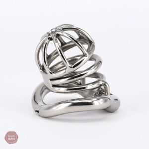Cage de chasteté en métal pour homme, modèle Tombeau S