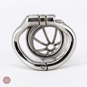 Cage de chasteté homme, finition métal, style Tombeau S