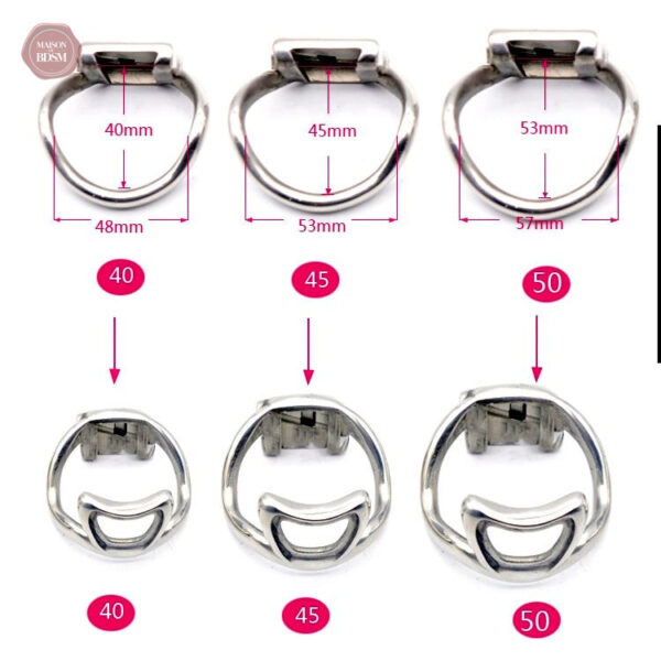 Accessoire de chasteté métal pour hommes, version V3 L