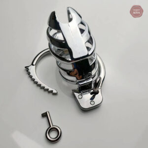 Cage de chasteté métal pour homme réglable