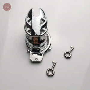 Cage de chasteté en métal avec menottes incluses