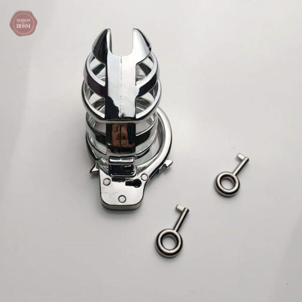 Cage de chasteté en métal avec menottes incluses