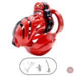 Cage de chasteté résine GBX rouge