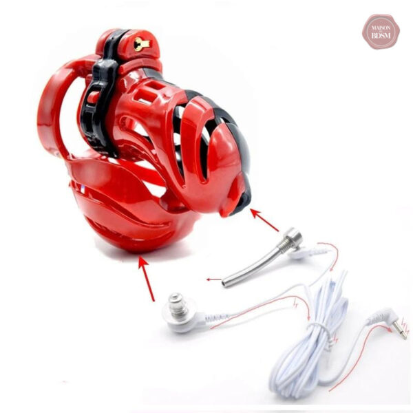 Accessoire de chasteté, design en résine rouge