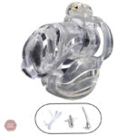 Cage de chasteté résine GBX transparente