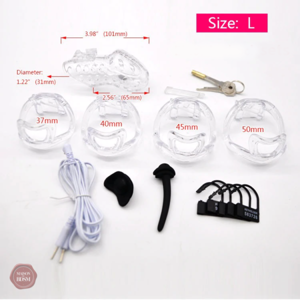 Accessoire de chasteté, résine durable et confortable