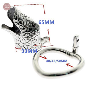 Accessoire de chasteté pour homme, design serpent