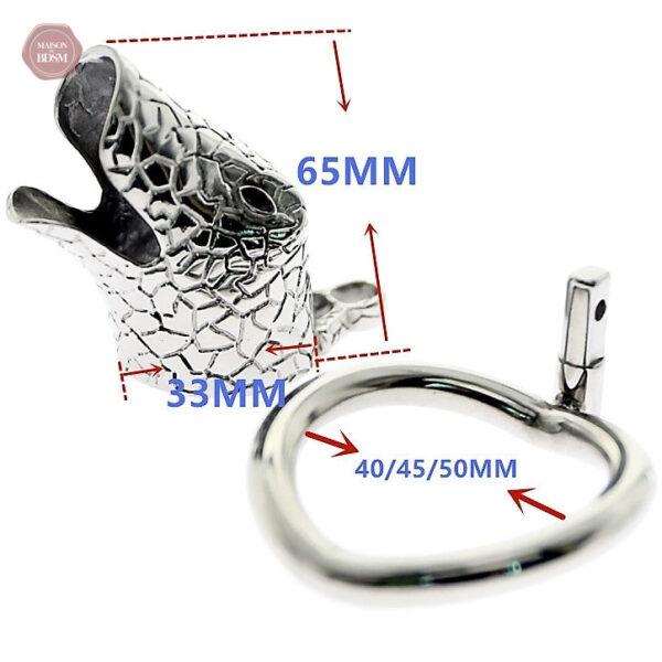 Accessoire de chasteté pour homme, design serpent
