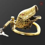 Cage de chasteté homme - Serpent Or