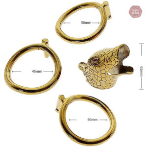 Cage de chasteté pour homme, design serpent