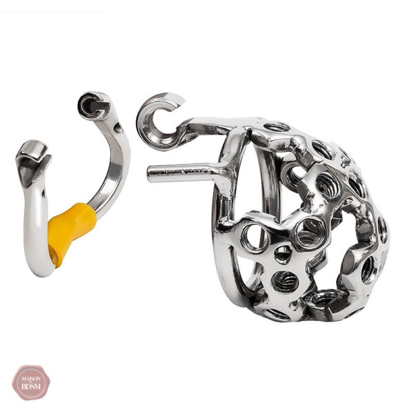 Cage de chasteté pour homme, modèle avec vis
