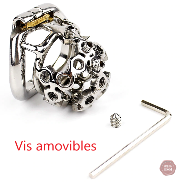 Cage de chasteté homme, système de verrouillage