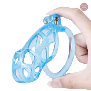Cage de chasteté Cobra Ice Vision Design bleu