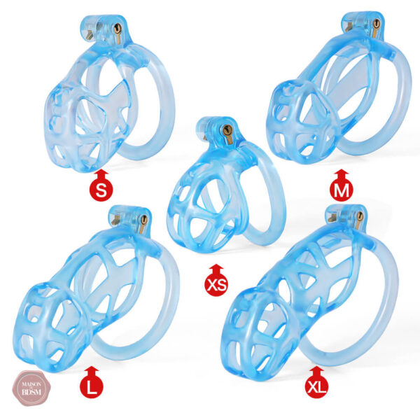 Cage de chasteté Cobra, modèle Ice Vision