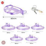 C'accessoire de chasteté design en violet