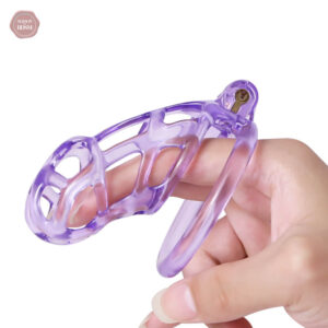 Cage de chasteté Cobra en design violet