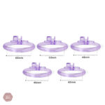 Cage de chasteté stylée en violet