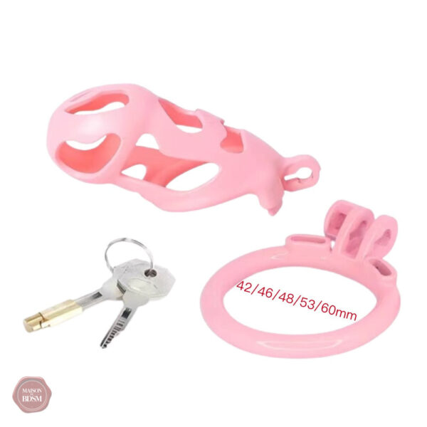 Cage de chasteté légère, parfaite pour un usage prolongé