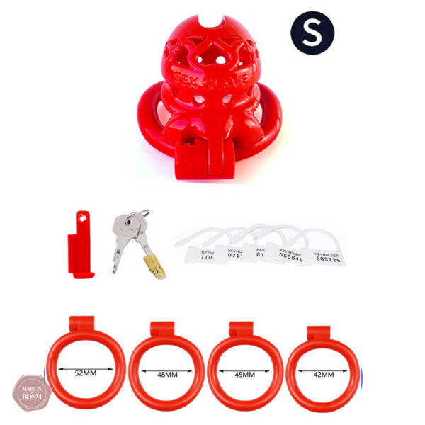 Cage de chasteté ergonomique, usage prolongé