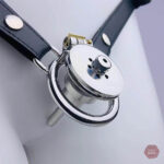Cage de chasteté inversée avec ceinture de maintien