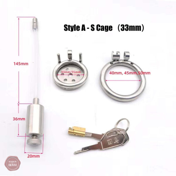 Cage de chasteté innovante pour plaisir restreint