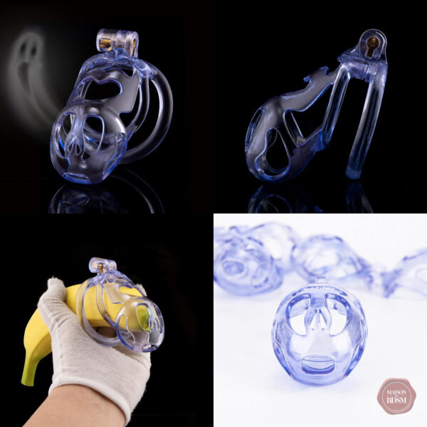 Cage de chasteté au style original, pour jeux érotiques