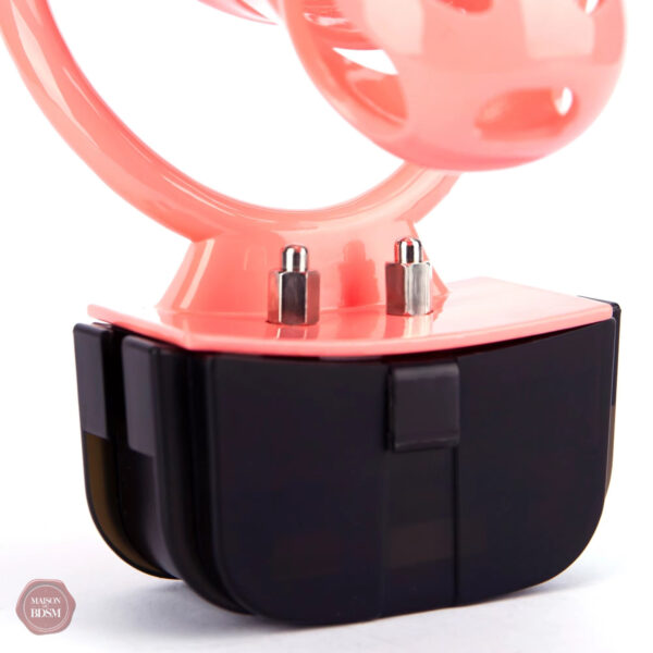 Cage de chasteté Mamba, design rose innovant