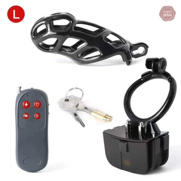 Accessoire de chasteté électrique noir