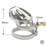 Cage de chasteté en métal pour un contrôle sécurisé