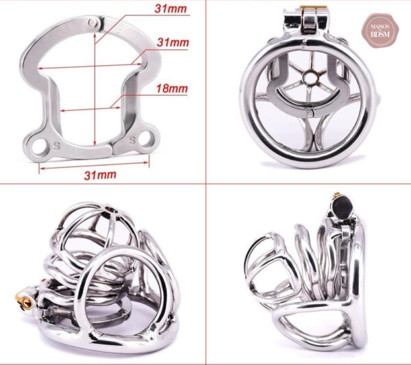 Cage de chasteté métal, protection et intimité assurées