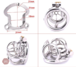 Cage de chasteté ajustable pour un confort personnalisé