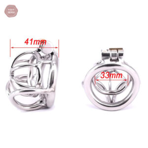 Cage de chasteté métal compacte pour un confort optimal