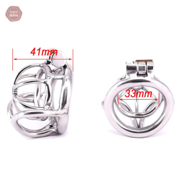 Cage de chasteté métal compacte pour un confort optimal
