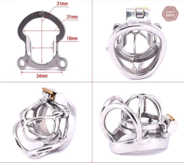 Métal durable pour la cage de chasteté BirdLock S