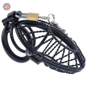 Cage de chasteté en métal pour homme - modèle berceau