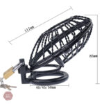 Accessoire de chasteté en métal pour hommes, design berceau